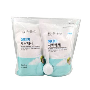 애터미101 세탁세제 1.4kg *2개 가루세제, 2개