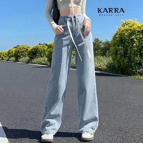 KARRA 와이드롱스트랩데님팬츠_A4S0671