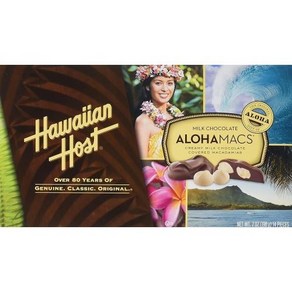 Hawaiian Host Aloha Macs 밀크 초콜릿 마카다미아 너트 (170g(6oz) 박스 12개) (1박스), Hawaiian Host Aloha Macs 밀크 초콜, 170g, 12개