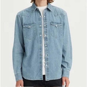 리바이스 무료배송!! 깔끔한 디자인으로 사계절 편하게 입는 기본 데님셔츠!! LEVI'S 클래식 웨스턴 데님셔츠[NC불광]74