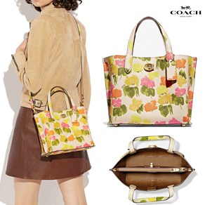 코치 오리지날 윌로우 24 플로랄 토트 CC389 Willow Tote 24 Floral