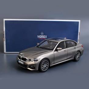 노레브 BMW 자동차 모형 프라모델 다이캐스트 2019 330i G20 1:18, 실버 그레이, 1개