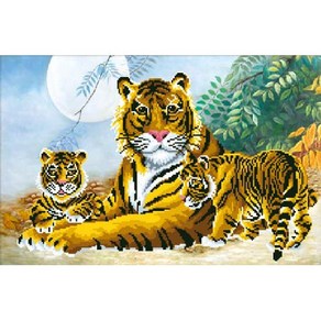 조이십자수 [보석 십자수]B1018-TigeFamily 보석십자수, B1018-TigeFamily, 1개