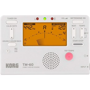 KORG (코르그) 튜너 메트로놈 동시에 사용할 수있는 TM-60 BK 블랙 취주악 황동 밴드 오케스트라 개인 연습 컴팩트 운반