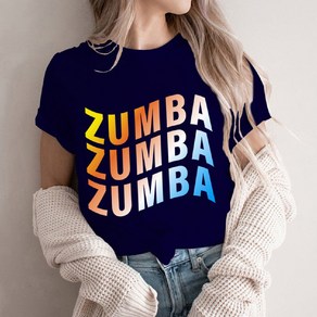 줌바티 Zumba 줌바웨어 단체복 운동복 줌바댄스 줌바 방송댄스복 줌바댄스복장 줌바반팔티, 06_네이비, XL