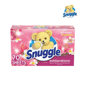 [Snuggle] 스너글 건조기시트 히비스커스 & 레인플라워 향기 70매 Snuggle Exhilaations Fabic Softene Dye Sheets, 03 라벤더 & 바닐라오키드 70매, 1개