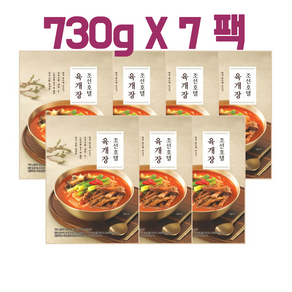 [쿠팡최대구성] 조선호텔 육개장 730gX7팩 원산지 : 상품/구매정보 참조, 7개, 730g