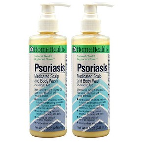 Home Health Psoiasis Medicated Scalp & Body Wash 홈 헬스 건조 두피 케어 앤 바디 워시 8oz(236ml) 2팩, 236ml, 2개