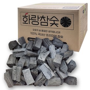 화랑 국산참숯 흑탄(중사이즈) 대용량 바베큐숯, 1개, 5kg