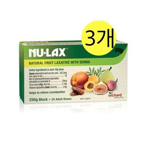 호주 누락스 천연 변비 Nulax Fuit Laxative, 250g, 3개