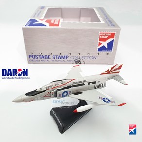 다론 전투기모형 비행기모형 F-4B 팬텀 II 썬다우너스 모형 공군 전투기 Phantom Sundowners 다이캐스트 1대155 Daron Postage Stamp PS5384-3 스카이월드