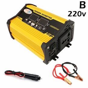 차량 인버터 300W 12V ~ 110V 220V 전압 디스플레이 사인 수정 변환기 웨이브 어댑터 충전기 G5S1, 1개