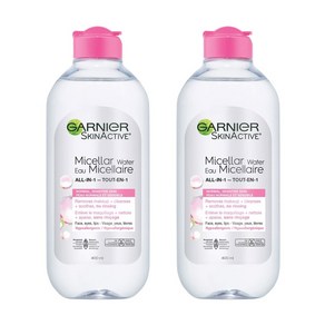 Ganie Micella Cleansing Wate 가르니에 올인원 미셀라 클렌징 워터 13.5oz(400ml) 2팩, 2개, 400ml