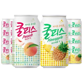 동원 쿨피스 350ml 복숭아24캔+파인애플24캔 (총48캔), 48개