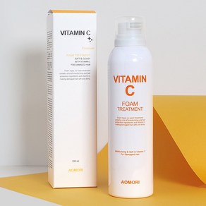 아오모리 비타민 C 폼 트리트먼트 200ml / 헹궈내지 않는 폼타입 트리트먼트, 1개