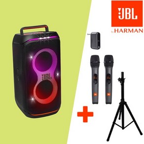 JBL PARTYBOX CLUB120 PARTYBOX120 블루투스 스피커+AS3 무선마이크(LCD창)행사용+스피커스탠드 세트 [당일출고]
