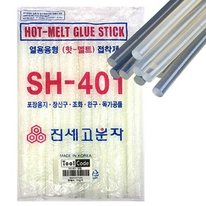 툴코드 국내산 대형 글루건심 700g 초강력 SH-401, 6개