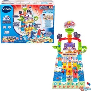 브이텍 VTECH 마블 러쉬 카니발 챌린지 게임 플레이세트 마블런 구슬 블록 롤러코스터, 1개