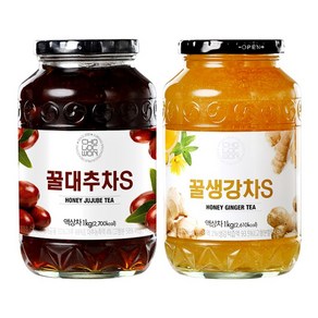 초록원 꿀대추차S 1KG +꿀생강차S 1KG, 1개