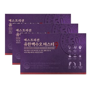 뉴오리진 에스트리션 갱년기 유한백수오 마스터9 (30일분), 3박스, 60캡슐x2개입, 500mg