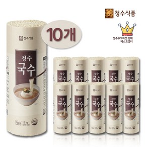 청수 국수 원통형(업소용 진공반죽) 1.5kg x 10개 (1BOX 150인분)위생장갑 50매 1개 증정