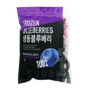 솜 냉동 블루베리 1kg / 미국산 A등급, 3개