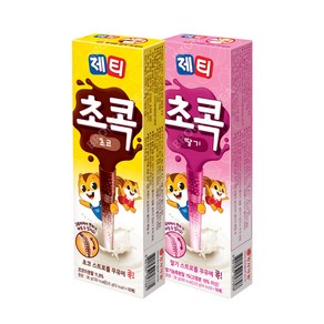 동서 제티 초콕 초코렛 10T+딸기 10T 총 20T 우유 콕 초코빨대