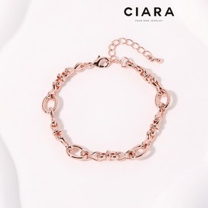 CIARA 14K Verona 볼드 체이닝 팔찌(GoldPlated)