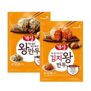 동원 개성왕만두 2.1kg x1개 + 김치왕만두 2.1kg x1개, 100g, 1개