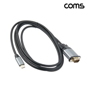 USB C to RGB VGA 컨버터 케이블 1.8M 1080p, 1개