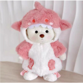 레나베어 의상 곰돌이 인형 인형 옷세트, 1개, 핑크 아기상어, 30cm