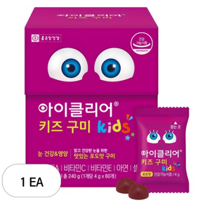 아이클리어 키즈 구미, 60정, 1개