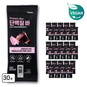 [비건] 로틀 단백질바 초콜릿 히말라야 핑크 솔트 30개, 50g