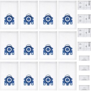 청소기 먼지봉투 더스트백 교체필터 부품 밀레 GN 진공백 교체용 하이클린 3D 효율 진공청소기 백 후버 S2000 S5000 S8000 C3 컴플리트 C2 12P, 청소기 먼지봉투 더스트백 교체필터 부품 밀레 GN 진공