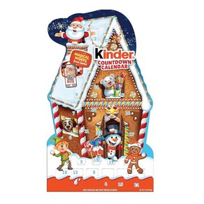 Kinder Holiday 2024 재림절 달력 개별 포장된 조각 24개 초콜릿 캔디 195.6g6.7온스 166072