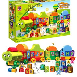 KIDS HOME TOYS 알파벳 기차놀이 레고호환블록 188-23