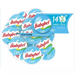 [미국직배송]미니 베이비벨 라이트 치즈 스낵 14개입x21g Mini Babybel Light Cheeses