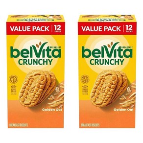 BELVITA 골든 오트 브렉퍼스트 비스킷 밸류팩(12팩) Golden Oat Beakfast Biscuits Value Pack (12 Pack), 4.4kg, 2개