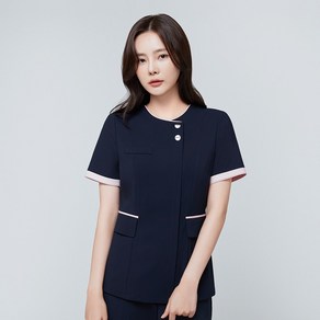 [더유니폼랩] 간호복 상의 병원유니폼 스크럽복 병원복 라운드넥