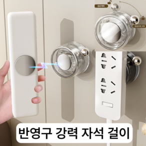 InLoop 반영구 강력한 무타공 리모컨 자석걸이, 1개, 화이트