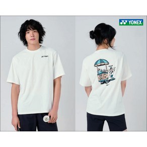 요넥스 25SS 남자 여자 공용 데일리코디 운동 일상 오버빗 반팔티 251TS048U