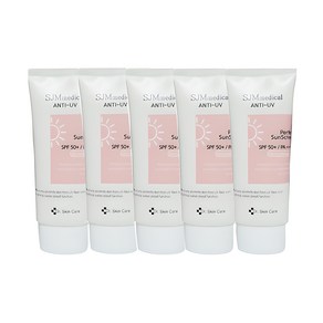 SJM 퍼펙트 안티 유브이 워터프루프 선크림 60ml-무료배송, 60ml, 5개