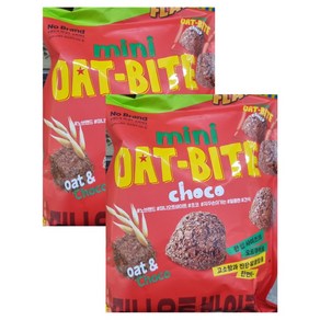 노브랜드 오트바이트 초코 CHOCO MINI OATBITE 370 2ea, 2개, 370g