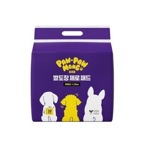 포포몽 발도장 제로 배변패드, 20개입, 4개