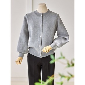커스텀에이블 벌룬 소매 진주 단추 가디건 T2502CD008A