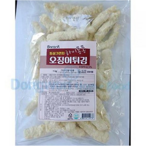 에어프라이어 냉동 후라이드 통살 크런치 오징어튀김 1Kg, 1개