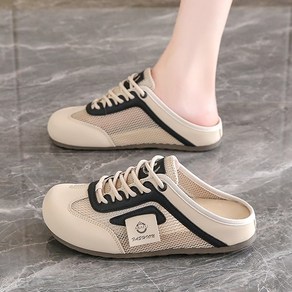 Moden Fashion 여성 통굽 발편한 뮬 운동화 통기성 슬리퍼 X127