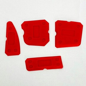 실리콘스크래퍼 실리콘헤라 타일 줄눈 셀프시공 4종 레드, 단품, 1개