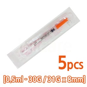 엔젤 일회용 인슐린 주사기 0.5ml 8mm 30G