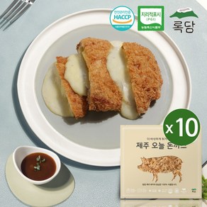 록담 제주 돼지 치즈 돈까스 10팩 + 감귤소스 10개